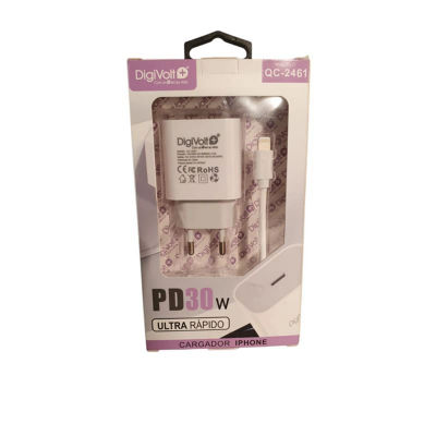 Digivolt QC-2461 Cargador para Iphone Tipo-C a Lightning PD 30W