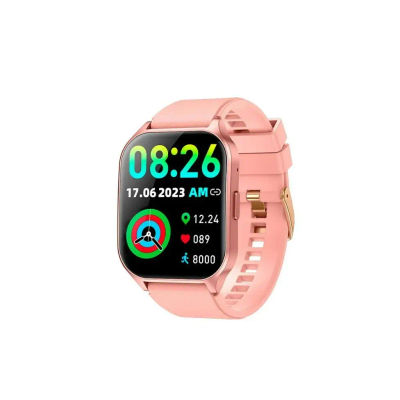 Smartwatch COOL Pantalla Amoled Curved Silicona Negro O Rosa (Llamadas, Salud, Deporte)