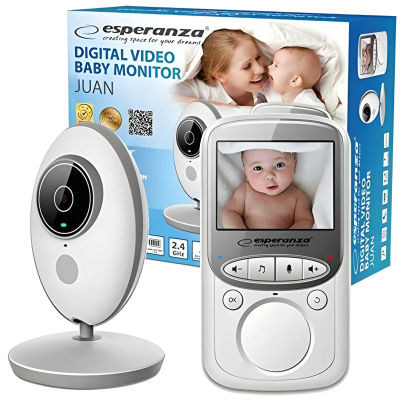 Esperanza ehm003 lcd baby monitor 2.4 white (ehm003)