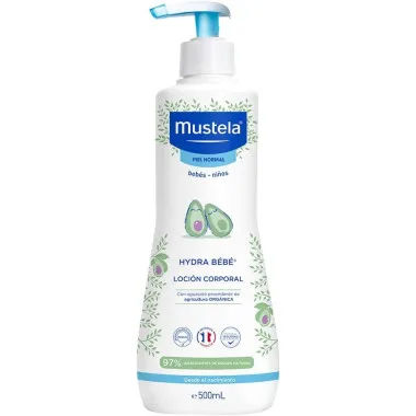Mustela Hydra Bebé Leche Corporal Hidratante para Bebés con Perseose de Aguacate