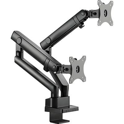 Raidsonic Soporte de Pared para 2 Monitores de Hasta 32 Pulgadas - Ahorra Espacio en Tu Escritorio