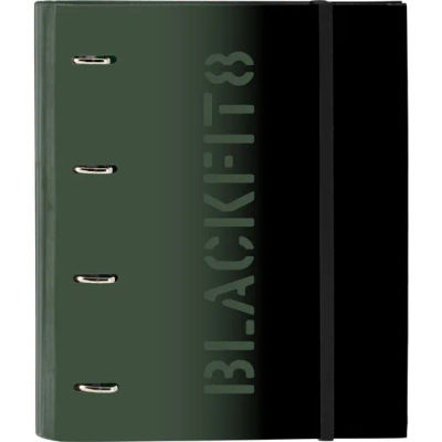 SAFTA CARPETA 4 ANILLAS 35MM CON RECAMBIO BLACKFIT8 "GRADIENT" - Carpeta Anillas Licencia Oficial - Diseño Exclusivo - Ideal para Uso Diario - Material Duradero - Compatible con Hojas A4