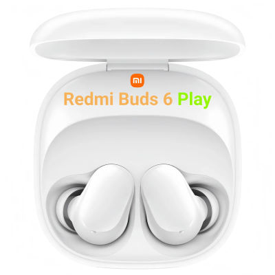 Xiaomi Redmi Buds 6 Play - Auriculares Bluetooth 5.4, 36h batería, IA noise reduction, carga Tipo C, touch, blanco