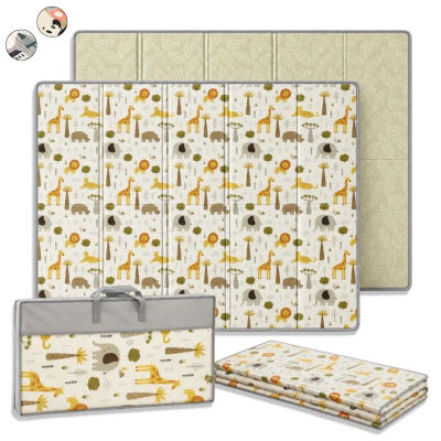 BATHBY Alfombra Bebé Plegable Impermeable Acolchada 1cm Reversible con Números y Letras para Gatear y Jugar