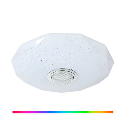 Lámpara Plafón LED RGB Bluetooth TRITON 33 CM, Luz Led y Altavoz Bluetooth Integrado - BEL AIR HOME