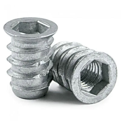 Tuerca Embutir Allen M8-15 Ø12 Zamak Herrajes para Muebles