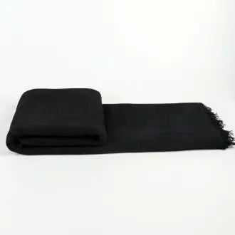 NEW & Almeritex 2000 Colcha Multiusos Sofa, Manta Foulard, Plaid para Cama, Cubresofa Cubrecama Negro
