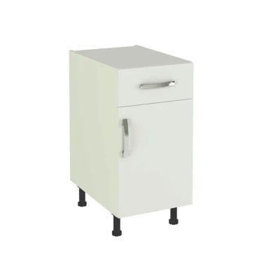 Suinplas Decoraciones MUEBLE KIT COCINA COMPLETO BLANCO BAJO DE 40 CM CON CAJON