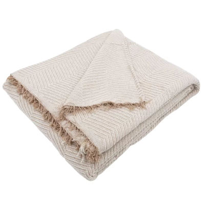 Colcha Multiusos Cama y Sofa. Jarapas Plaid Foulard cubrecama Mantas de Sofa Suave y Cómoda Practica y Suave. Poliéster Algodón, Modelo Espiga