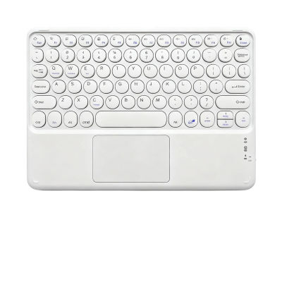 Teclado Inalámbrico Bluetooth con Ratón Táctil Integrado Portátil Recargable para Tablet de 10.1 pulgadas y PC