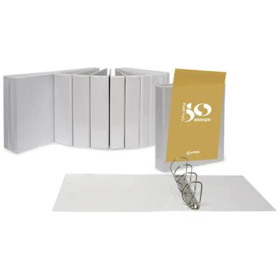 Grafoplas Carpetas Canguro 4 Anillas Mixtas 40mm Cubierta Forrada Pvc A3 Apaisado Blanco - Alta Calidad