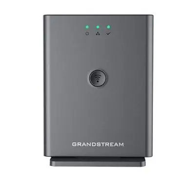 Grandstream Networks DP755 DECT Base Station, Black - Landline phone with a maximum range of 400m, supports conference calls, call waiting, and Power over Ethernet (PoE) functionality for home or