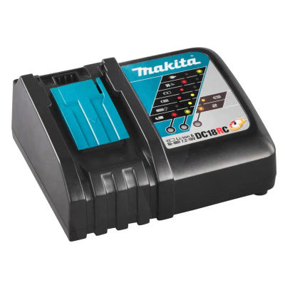 MAKITA 195584-2 - DC18RC - Cargador rápido para baterías de iones de litio de 14,4 V y 18 V