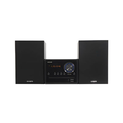 Aiwa MSBTU-300, Microcadena Hi-Fi con Bluetooth, CD, USB, Radio FM, Negro