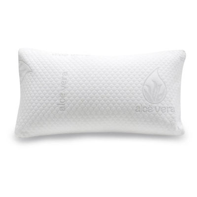 Almohada de Aloe Vera Relleno de Copos de Poliuretano, Suave, Transpirable y Ergonómica. Proporciona un Descanso Optimo.