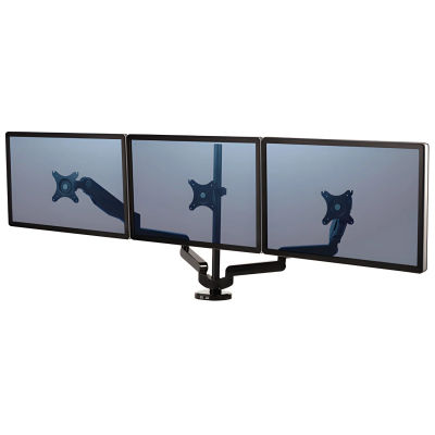 Fellowes Soporte de Monitor Triple Platinum Series con Brazo Flexible Ajustable