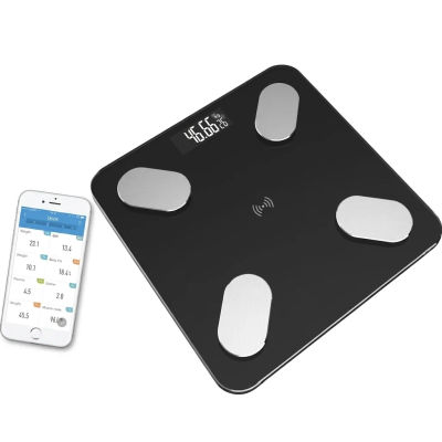IPSDI Báscula Grasa Corporal Bluetooth Bascula de Baño Bascula grasa corporal y muscular 16 Monitores de Composición Corporal, Bascula de Baño para Andriod y iOS