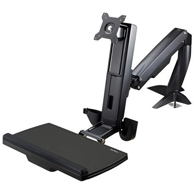 Brazo de Soporte Ajustable para Monitor de Hasta 24 Pulgadas