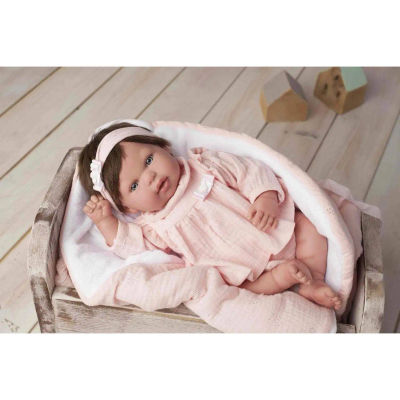 Arias Reborns Muñeca 45 cm Valentina con Manta y Peluche 98067 Arias
