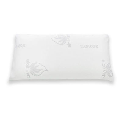 Almohada viscoelástica, Funda con Cremallera con Tejido Aloe Vera Termo regulable, Ergonómica, garantizando Confort y un Gran Descanso