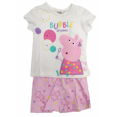 Cerdá Pijama Sun City Blanco Peppa Pig para Niñas y Bebés