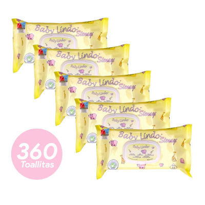 Toallitas Refrescantes Baby Lindo con Aloe Vera - Pack Ahorro 360 Unidades