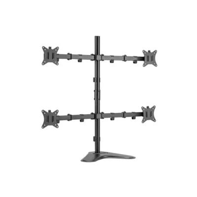 Equip Soporte de Mesa para 4 Monitores de 17-32 Pulgadas con Brazos Articulados y Gestión de Cables