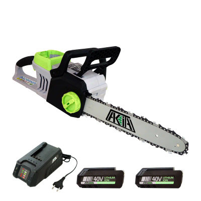 Motosierra de Bateria 40V Akita + 2 Batería + Cargador AKITA