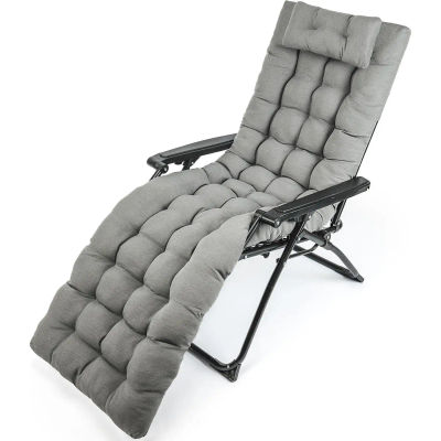 Cojín Tumbona Reclinable con Almohada Reposacabeza, Cojines para Silla de jardin, Cojines de tumbonas