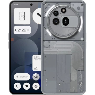 Teléfono - Nothing Phone (3a) Pro, smartphone Android 5G con eSIM, 12GB+256GB, cámara periscópica de 50 MP con estabilización óptica (OIS), Snapdragon® 7s Gen 3, zoom ultra de 60x, carga rápida de 50