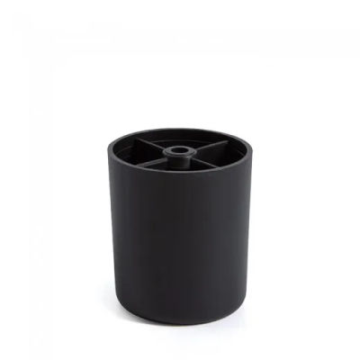 Pata Plástico Redonda Aron D55 H70 Negro para Muebles
