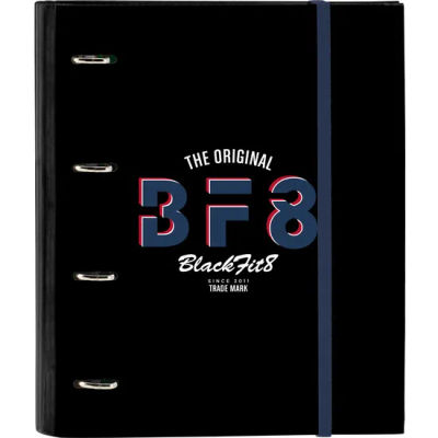 SAFTA CARPETA 4 ANILLAS 35MM CON RECAMBIO BLACKFIT8 "URBAN" - Carpeta Anillas Licencia Oficial - Diseño Exclusivo - Ideal para Uso Diario - Material Duradero - Compatible con Hojas A4
