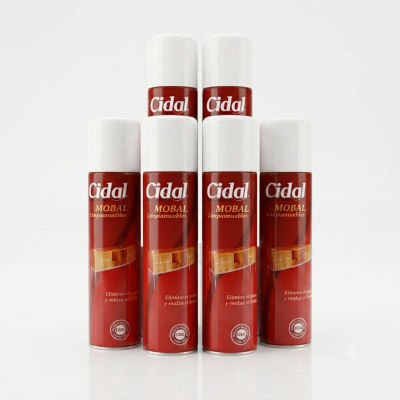 Limpiamuebles Cidal 6 unidades Spray - Limpieza y brillo instantáneo para muebles y superficies de madera