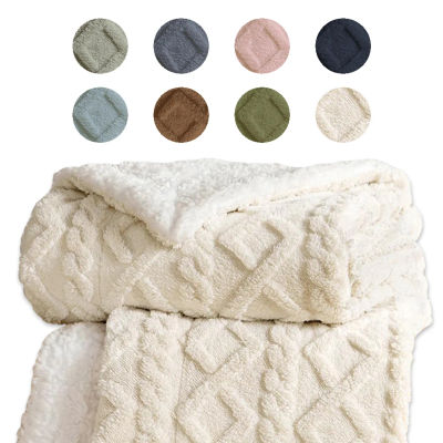 Nuevo&Almeritex Manta Sofa de Borrego, Manta Doble Cara Franela y Sherpa, 100% Poliester, Suave y Caliente para Invierno, 130x160 160x220 220x240
