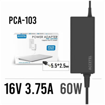 Accetel PCA-103 Cargador Fujitsu 16V 3.75A 5.5*2.5mm 60W