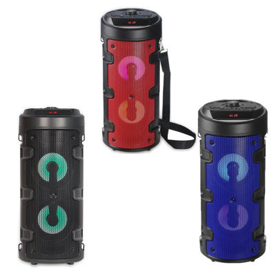 Altavoz Bluetooth 40cm, 12W reales, batería 1200mAh, mando y correa, potente y portátil para fiestas, LoLek