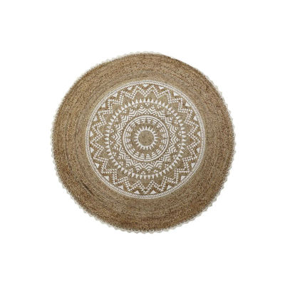 ALFOMBRA JUTE 200X200X0,75 2000 GSM MANDALA TX194822