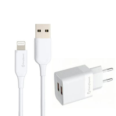 EasySpeed Cargador de carga rápida, fuente de alimentación de carga rápida con cable de 1M, cargador móvil de carga rápida para Samsung GalaxyS24/S23/S22/S21/S20/S10/S9/A13/A14/A33, Huawei, Xiaomi,