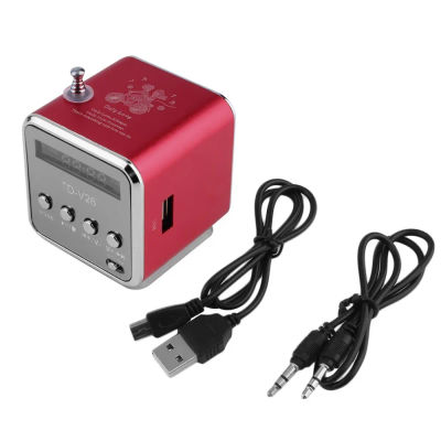 TD-V26 Mini altavoz de sonido portátil tarjeta TF Radio FM AUX reproductor de música estéreo Altavoz Bluetooth para PC ordenador teléfono móvil
