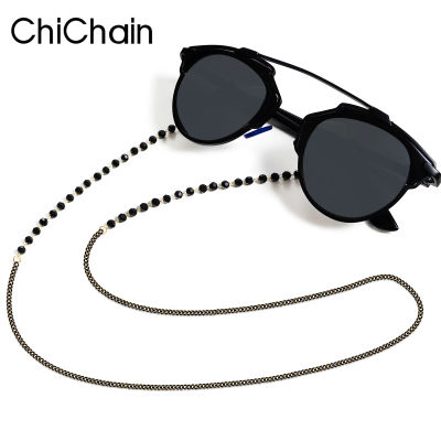 Skyrim elegante cordón con cuentas de cristal de Zicron transparente para gafas, cadena para gafas de sol, correa para gafas, accesorios de cordón para gafas
