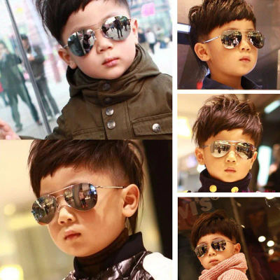 Nuevas gafas de sol vintage, nueva moda, gafas de sol de piloto para bebés, niños y niñas, gafas con montura metálica, gafas para niños