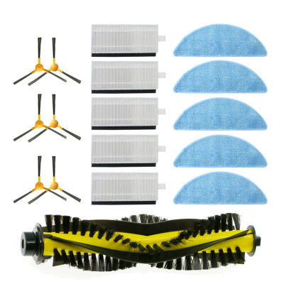 Cepillo Lateral + filtro + fregona + cepillo de rodillo para NEATSVOR X500/X600 Tesvor T8 M1 S6 Kit de reemplazo de accesorios de Robot aspirador