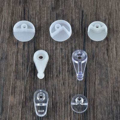 20 piezas retenedor de vidrio de plástico, Clips de fijación para gabinete con espejo transparente, soportes de esquina para Panel de vidrio con tornillo, herrajes para muebles
