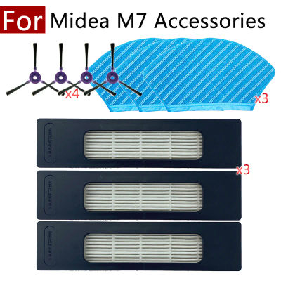 Para Midea M7 i10 M71CN accesorios para electrodomésticos inteligentes repuestos filtro Hepa Kit de Cepillo Lateral de trapo Robot aspirador de barrido