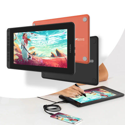 HUION Kamvas 12 tableta gráfica Monitor portátil 11,6 pulgadas pantalla antideslumbrante pluma de dibujo soporte de pantalla Windows Android MacOS