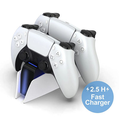 Estación de carga DualSense tipo C para PS5, soporte de cargador de base de carga Dual para PlayStation 5, controlador de juego inalámbrico DualSense