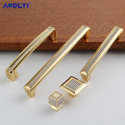 Tiradores de cajón de cristal de plata de oro Real de 24K, manijas de cocina, vino de diamante, decotación de armario, perillas de muebles
