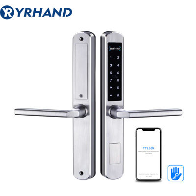Cerradura deslizante inteligente para hotel y hogar, dispositivo de cierre electrónico con WIFI, Bluetooth, aplicación Digital, teclado, código, tarjeta RFID, sin llave