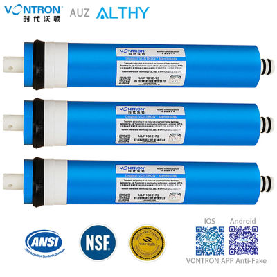 Membrana RO de ósmosis inversa VONTRON 75GPD/100GPD, sistema de filtro de agua de repuesto,