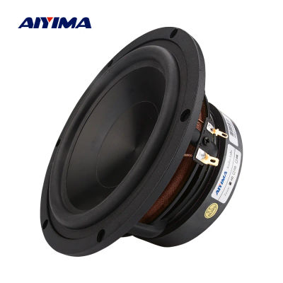 AIYIMA Audio 6,5 pulgadas 4 8 Ohm 100W altavoz de graves de rango medio altavoz de alta fidelidad de cerámica de aluminio DIY Home Theater 1 pieza